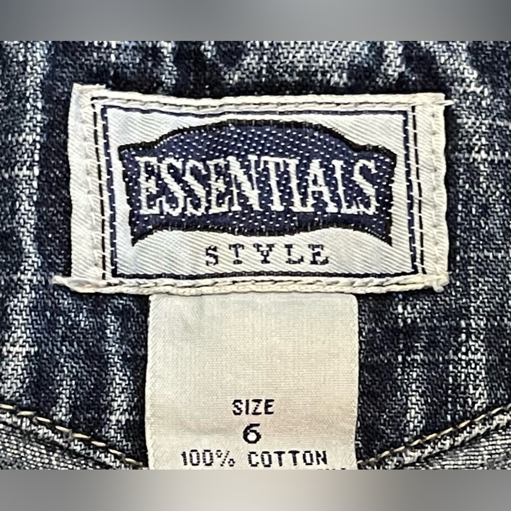 Essentials Style Blue Jean Shorts - Size 6 - image 5
